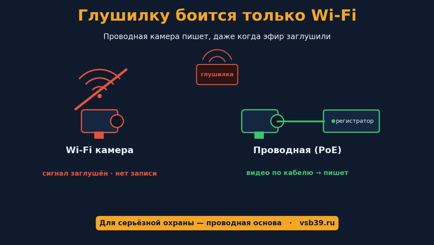 Воры научились «глушить» Wi-Fi камеры. Почему провод спит спокойнее